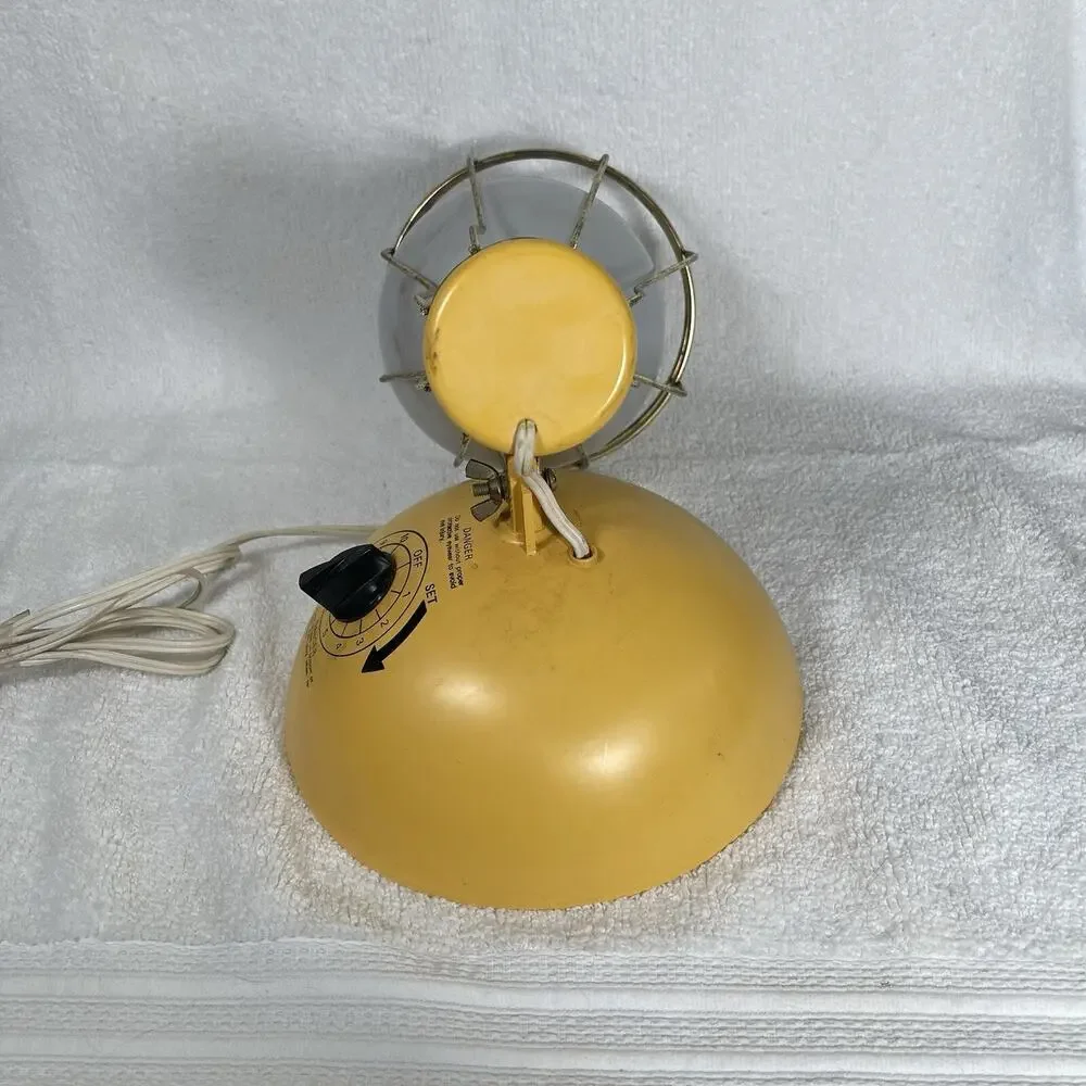 Vintage General Electric Deluxe Time A Tan Sun Lamp RSK6 1984 WORKS